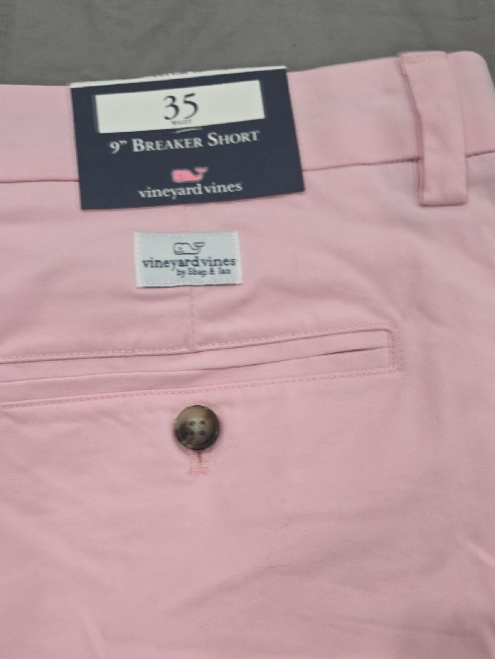 Vineyard Vines Men's Light Pink Flat Front Chino Shorts - Picture 6 of 6